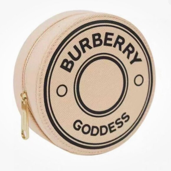 BURBERRY Goddess Zip Around Jewelry Case Make Up Pouch Limited Edition Travel - Picture 1 of 10